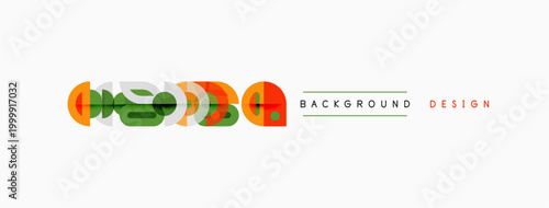 Abstract geometric shapes, lines, circles. Minimalist design with muted colors. Background element for various projects.