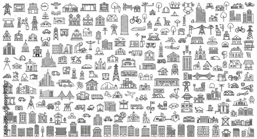 Collection of Ancient Egyptian Hieroglyphs Symbols and Icons.