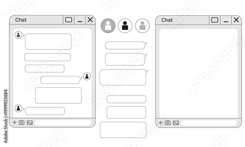 Simple chat interface and speech bubble
