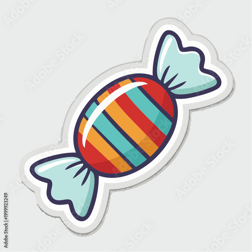 Striped Candy Sticker