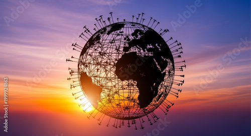 Global Pandemic - A World Encircled by Coronavirus.