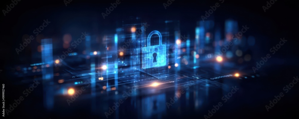 Fototapeta premium A hacker creates an attack to cause a breach, making the threat a priority for detection and a response that maintains the existing defense