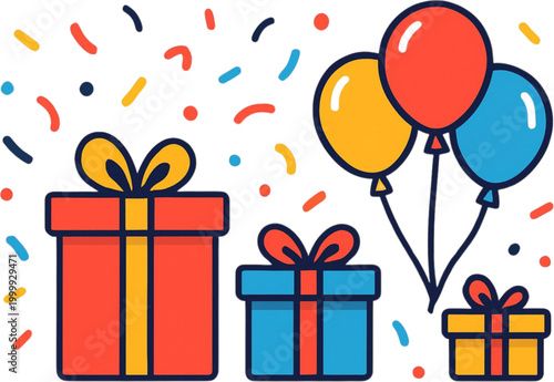vector illustration of a festive celebration