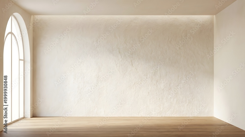 Fototapeta premium Minimal Wellness Spa Interior with Stone Wall Background