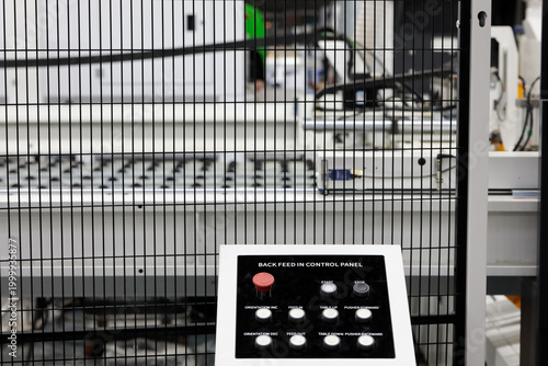 industrial machinery with remote control console