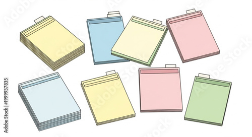 Colorful Sticky Note Pads.