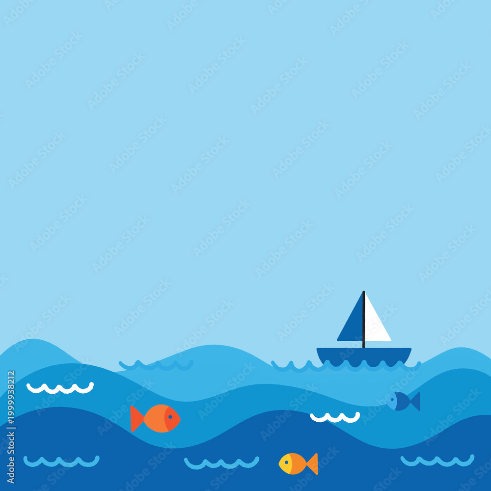 Naklejka premium sea