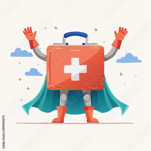 Superhero First Aid Kit Character