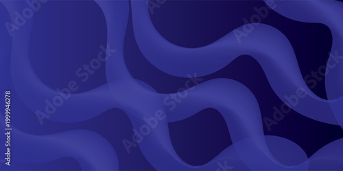 Abstract blue gradient wave background with smooth flowing curves. Modern creative trendy in vector EPS 10