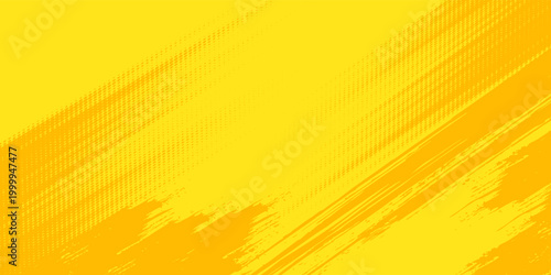 Retro comic yellow background raster gradient halftone spots speech