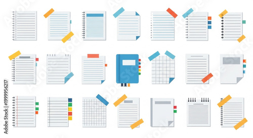 Colorful Sticky Notes Organization.