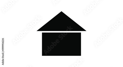 House silhouette icon on white background high quality