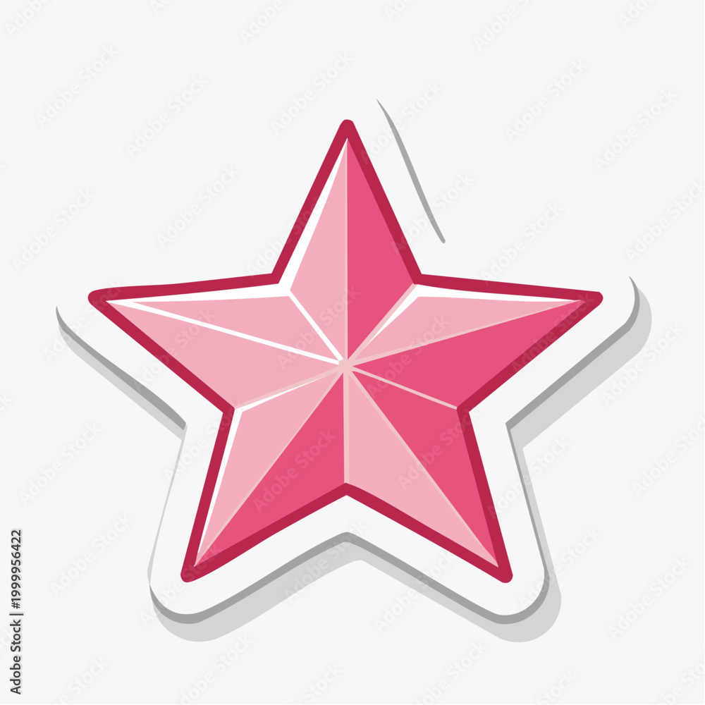 Obraz premium Pink Star Icon