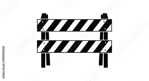barrier gate with black and white stripes