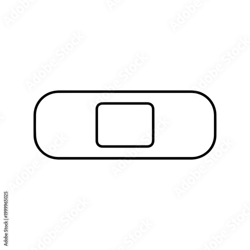 Adhesive Bandage Outline Icon
