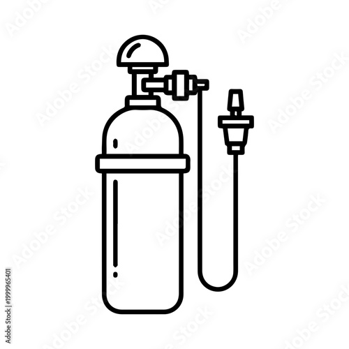 Medical Oxygen Tank Icon