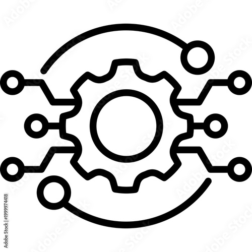 Transformation line icon