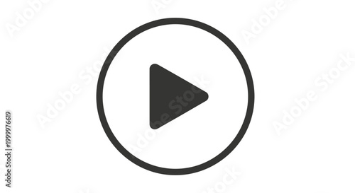 Black play button icon design.