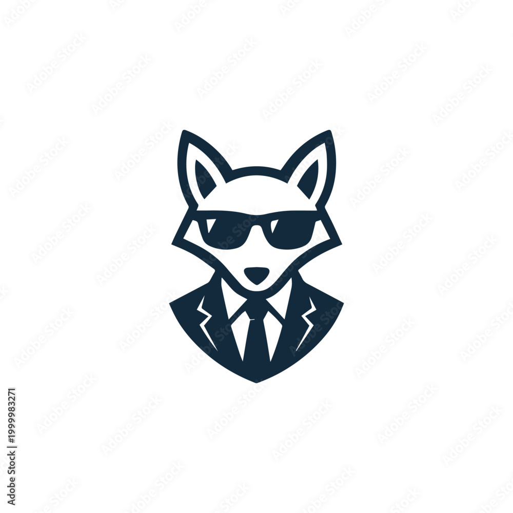 Fototapeta premium Agent Fox Logo