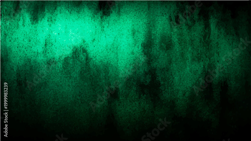 Abstract Vector watercolor painted dark green background with dramatic effects, texture and artistic concept.