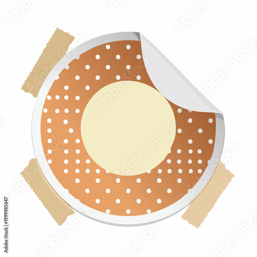 Round Bandage with Tape