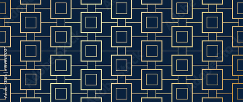 Luxury art deco gold geometric pattern vector. Elegant metallic golden background for wedding invitation, wallpaper, textile, fabric, packaging and premium design.