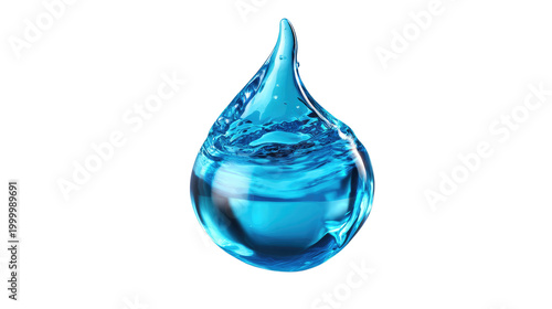 Water droplet: A close-up shot of a pristine, translucent water droplet, showcasing the beauty and purity of water, and highlighting its role as the essence of life.
