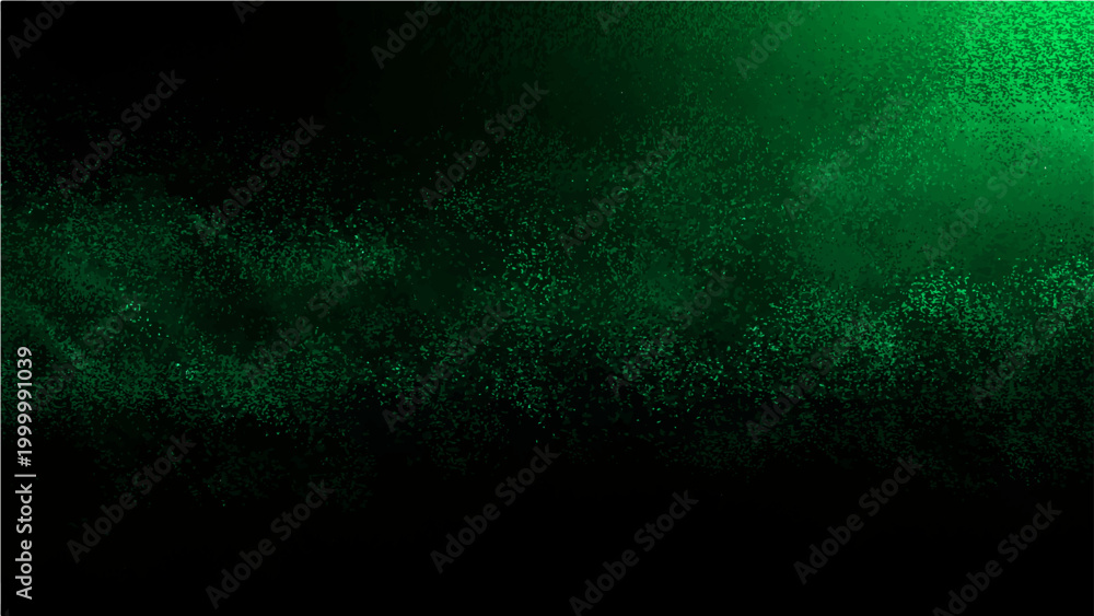 Αυτοκόλλητο Vector Abstract ethereal nebulous formation in shades of emerald, creating a sense of mystery and depth