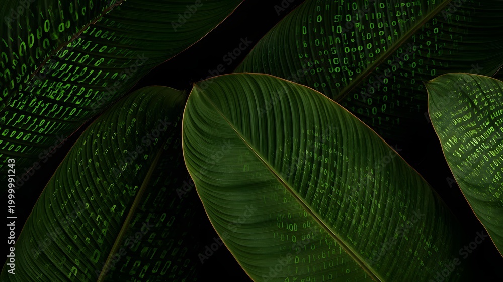 Obraz premium macro of rich brown soil with embedded smart farming sensors and subtle glowing technology elements