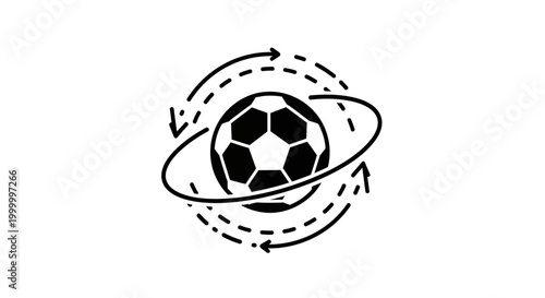 Soccer Ball in Motion Graphics.