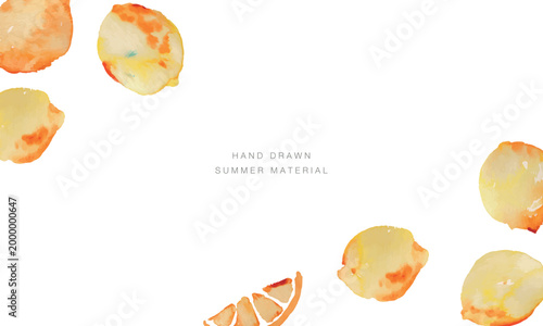 水彩画。水彩タッチのレモンイラスト。レモンの水彩ベクターイラストセット。Watercolor painting. Watercolor-style lemon illustration. Set of watercolor vector illustrations of lemons.