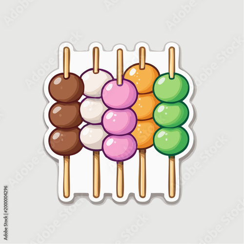Colorful Dango Skewers