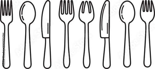 Simple vector icons of human hands making various gestures isolated on white Vector