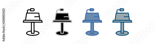 фотографія keynote icon set multiple style collection with keynote speech designs