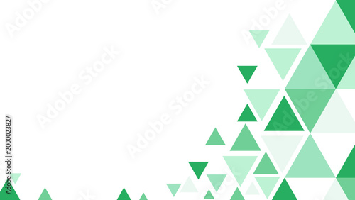 Fotografía Abstract Green Geometric Triangle Frame Border with Copy Space Transparent PNG