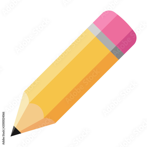 Tableau sur toile Pencil Icon isolated on transparent background.