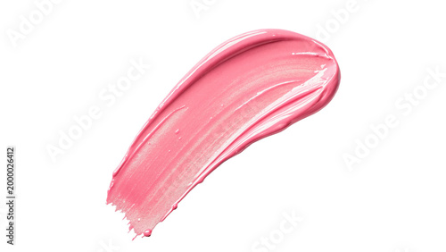 Canvas Print Bright pink paint spread on a clean surface for a crafting project during daylig