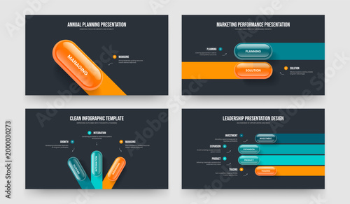 Enterprise Proposal One Two Three Four Step Diagram Frame Design Vector Illustration Collection. Investor Plan 1 2 3 4 Element Infographic Presentation Template Bundle.
