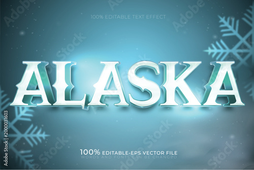 cold arctic alaskan world text design