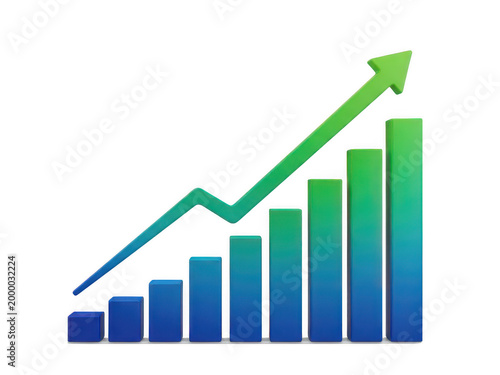 Green and blue business bar chart showing upward growth trend Isolated Png Free Download Green and blue business bar chart showing upward growth trend Isolated Png - GFXLoad