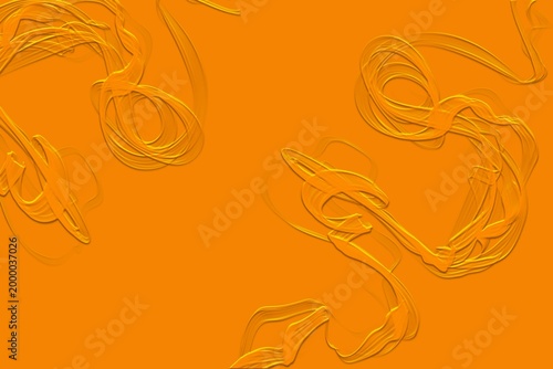 orange 3d waves background