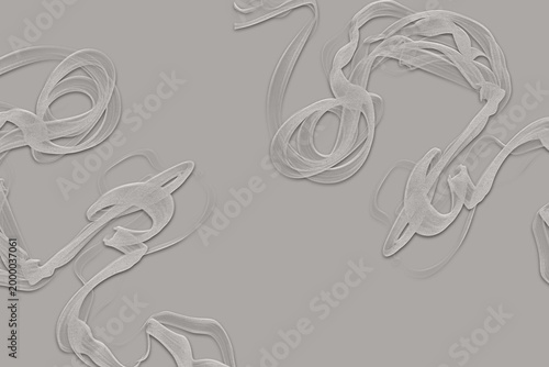 Ethereal Gray Swirling Lines Background