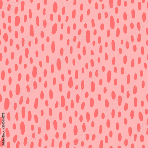 Vector seamless pattern with hand drawn leopard spots. Cute design for textile, backgrounds, wallpaper, wrapping paper, digital prints.