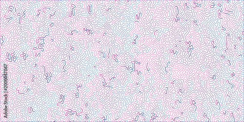 Turing Abstract Pattern, suitable for any business. pink and blue color diffusion reaction seamless pattern. abstract Reaction-diffusion or Turing pattern formation, coral reef, natural texture.	