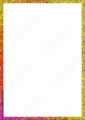 Abstract Gradient Frame Border, Colorful Textured Rectangle Design Element