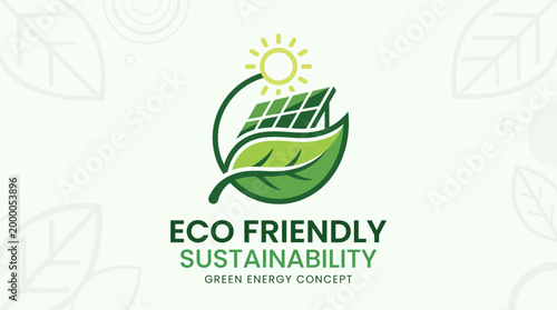 Eco friendly sustainability green energy concept.