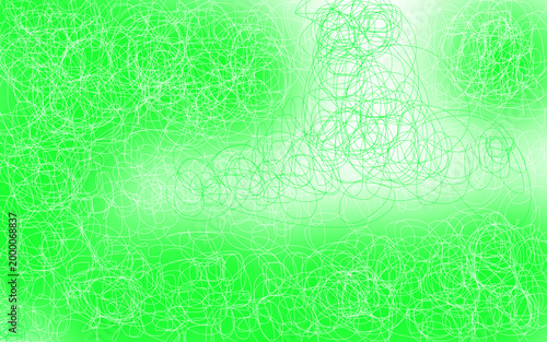 Abstract Green and White Scribble Background with Texture and Gradients