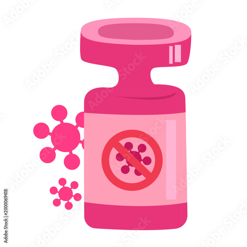 HPV infection concept. HPV vaccine protection