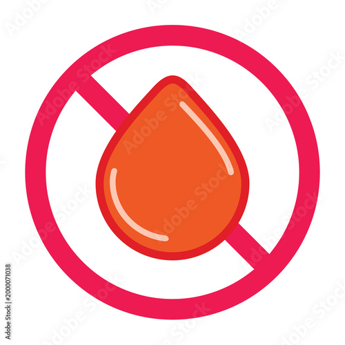 Bleeding risk warning sign, risk of bleeding symbol, no blood sign, danger of bleeding sign, sharp injury risk area warning symbol, cut hazard warning symbol