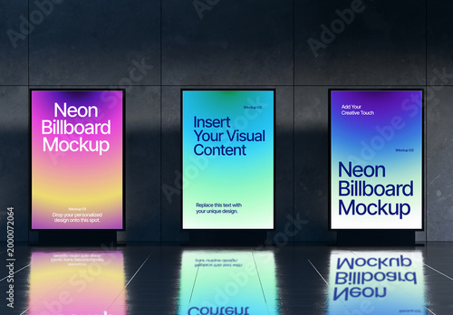 Neon Billboard Mockup